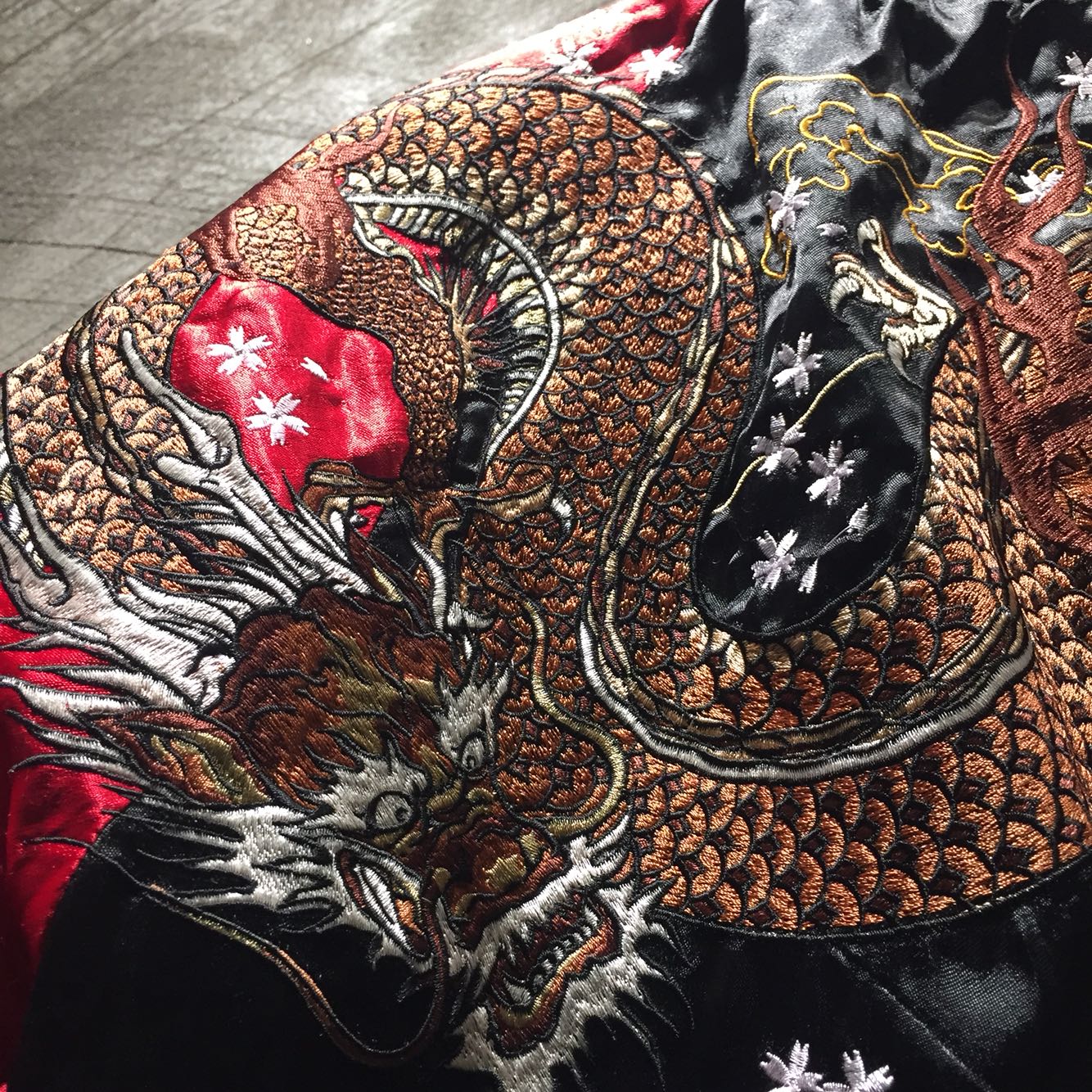 Hyper premium tiger claw fire dragon sukajan jacket