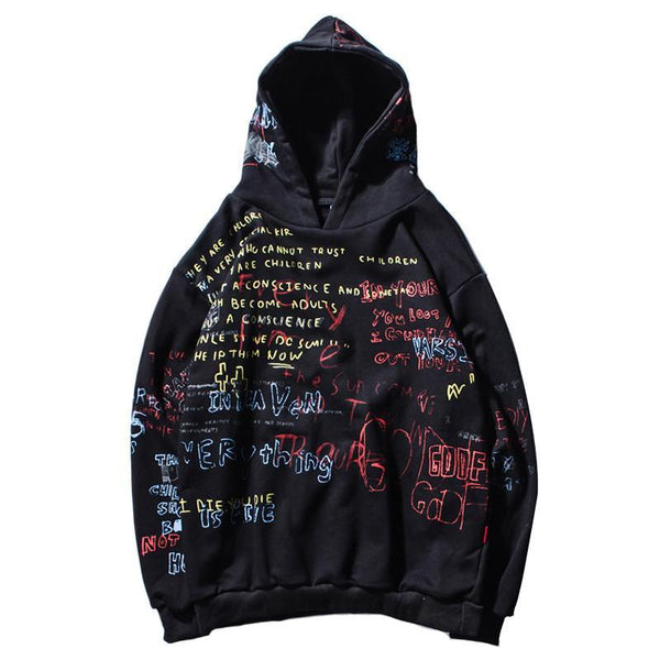 Graffiti hoodies cheap for sale