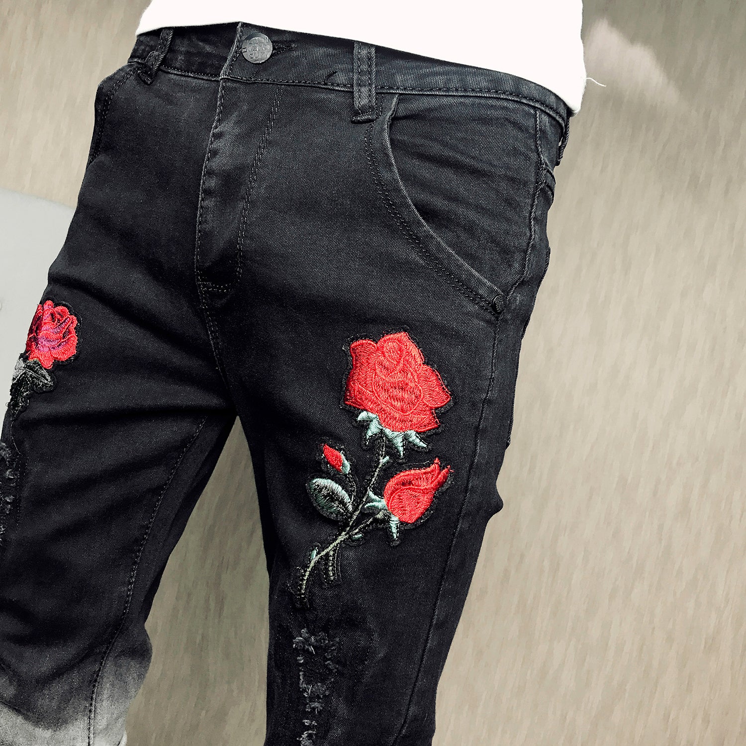 Double rose 2 color jeans