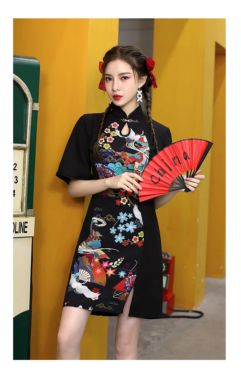 Women's summer wind cheongsam qipao