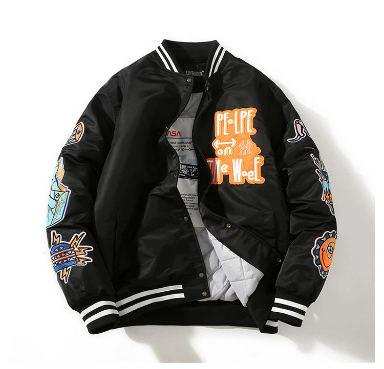 PE-LPE varsity baseball jacket