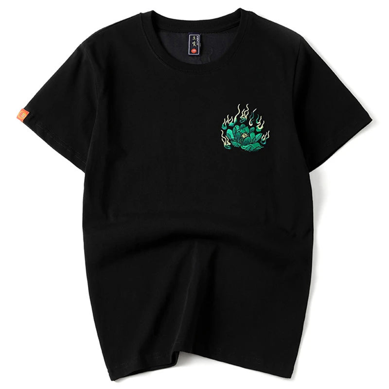 Embroidery green beast T-shirt