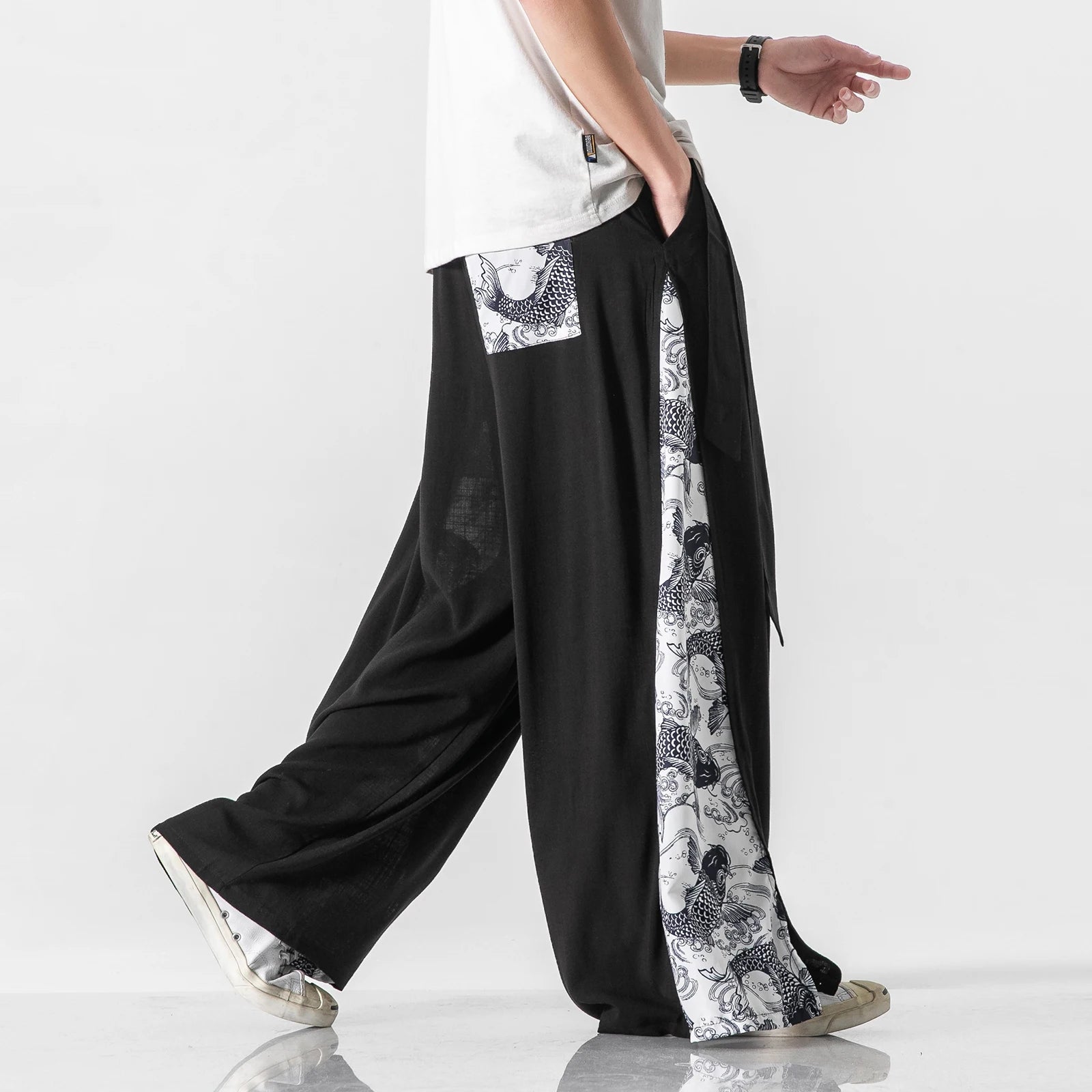 Wide bushido mawaru pants