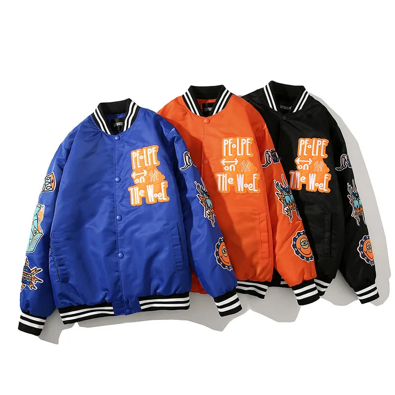 PE-LPE varsity baseball jacket