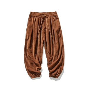 Simple and clean corduroy harem pants