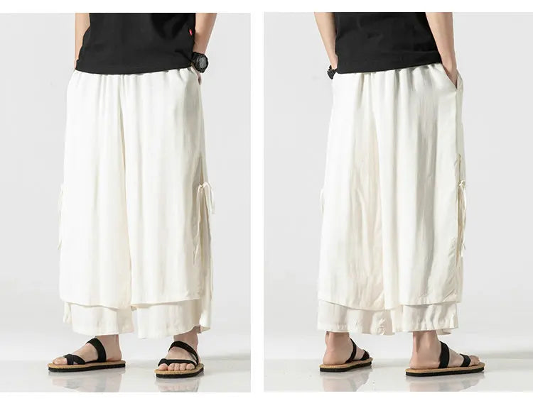 Wide bushido Kogarashi pants