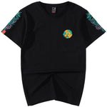 Jade dragon embroidery T-shirt