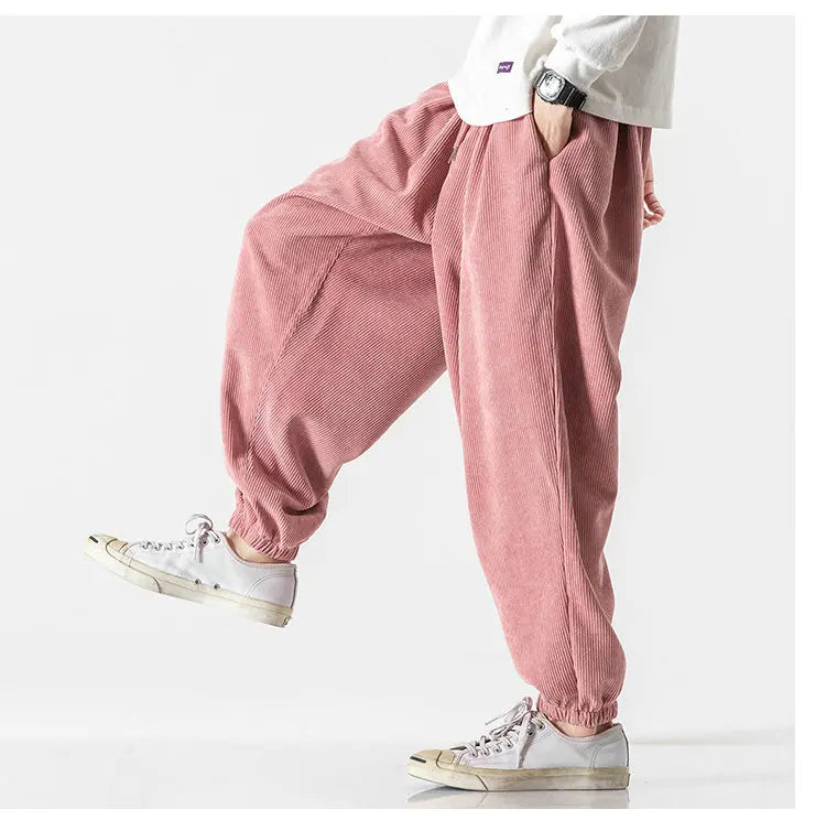 Simple and clean corduroy harem pants