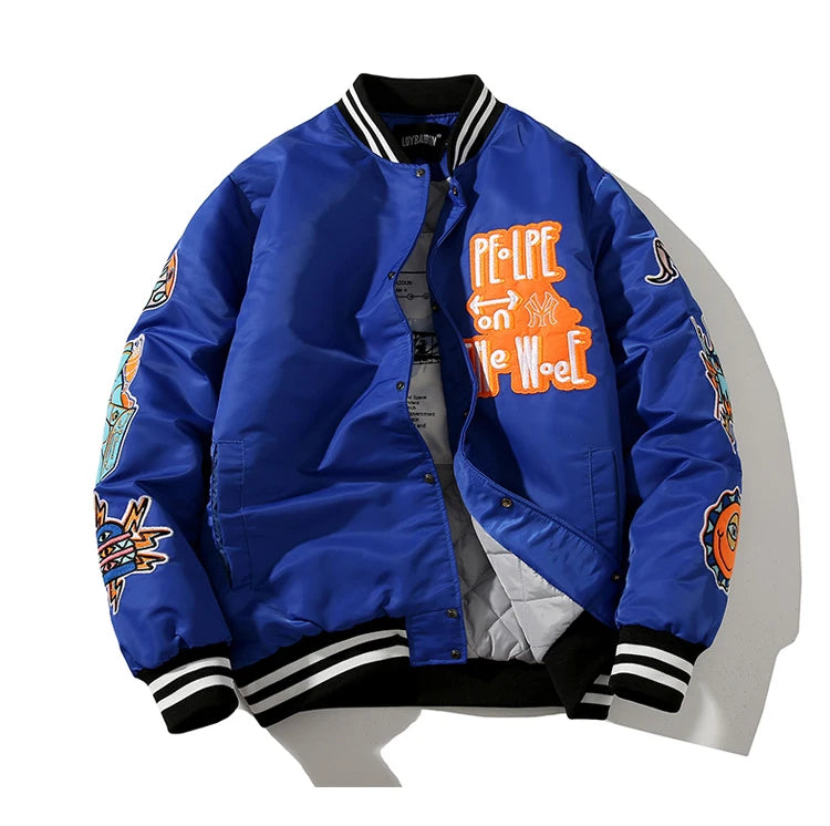 PE-LPE varsity baseball jacket