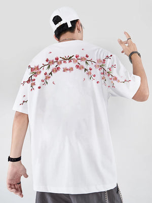 Embroidery sakura T-shirt