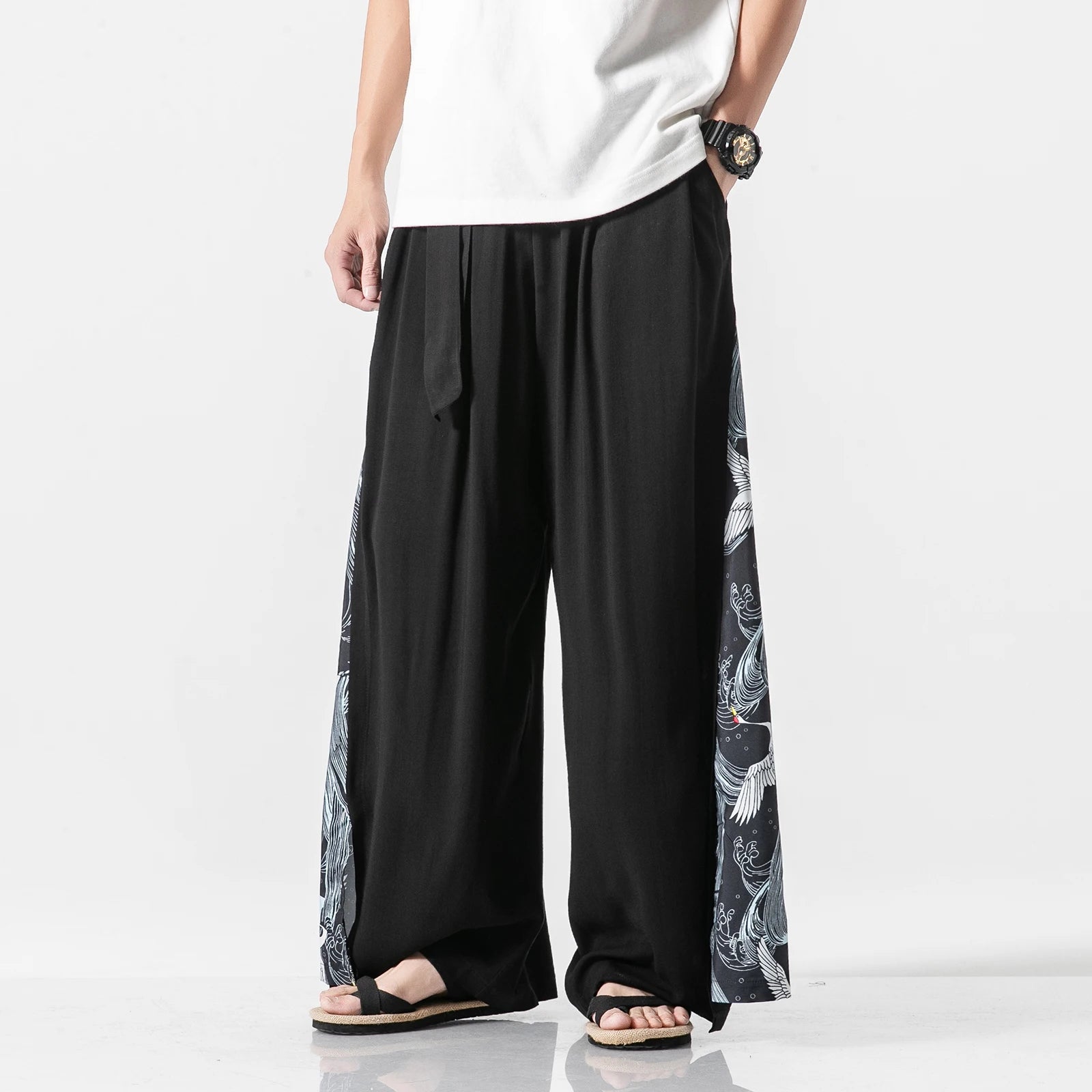 Wide bushido mawaru pants