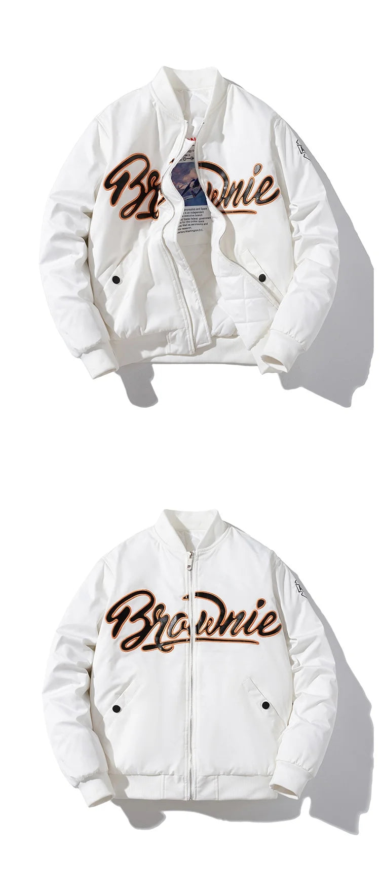 Freestyle varsity baseball jacket