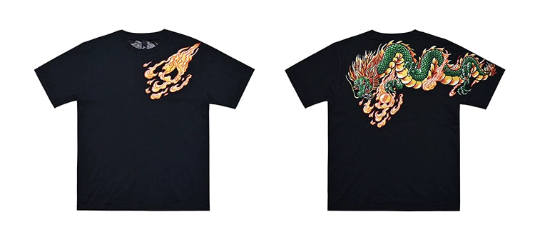 Hyper premium embroidery dragon T-shirt