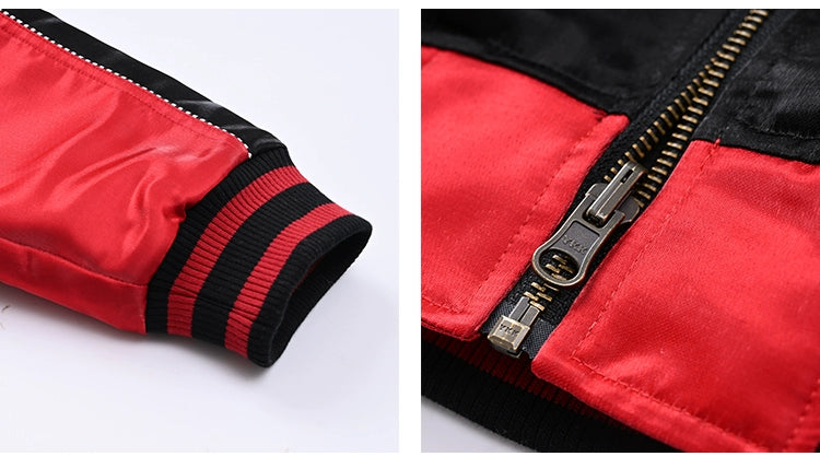 Hyper-premiums embroidery ruby dragon claw sukajan jacket