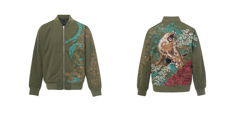 Hyper premium roaring beast embroidery jacket