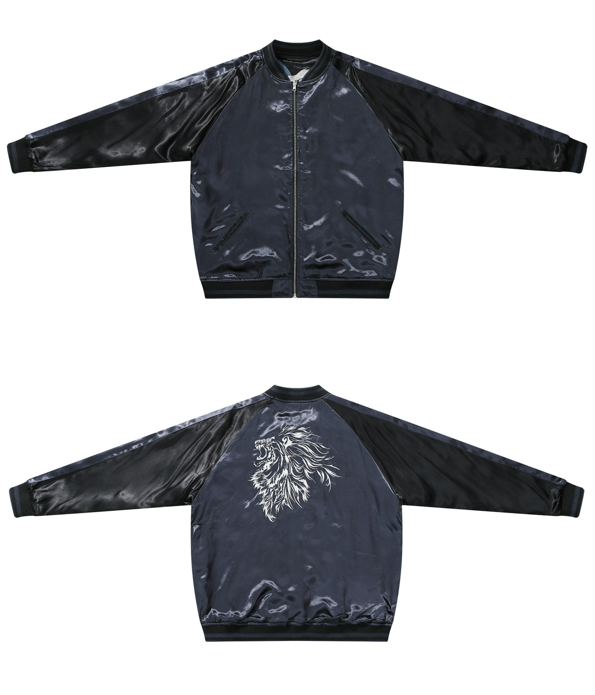 Hyper premium midnight lion sukajan jacket