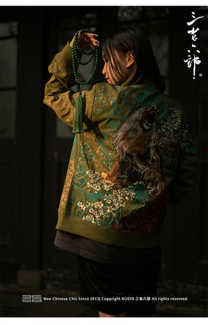 Hyper premium roaring beast embroidery jacket