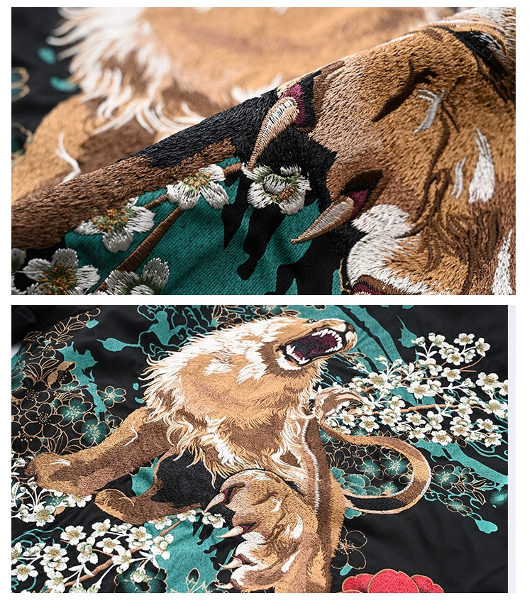 Hyper premium roaring beast embroidery jacket