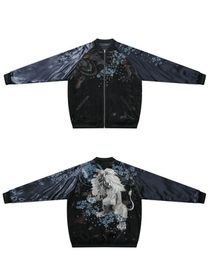 Hyper premium midnight lion sukajan jacket