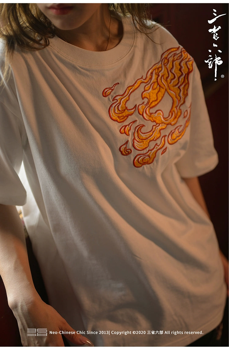 Hyper premium embroidery dragon T-shirt