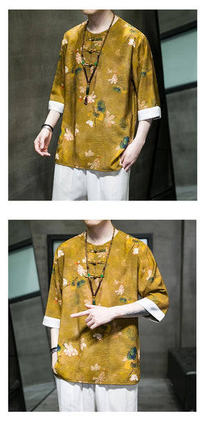 Tai-hua Tang short sleeve shirt