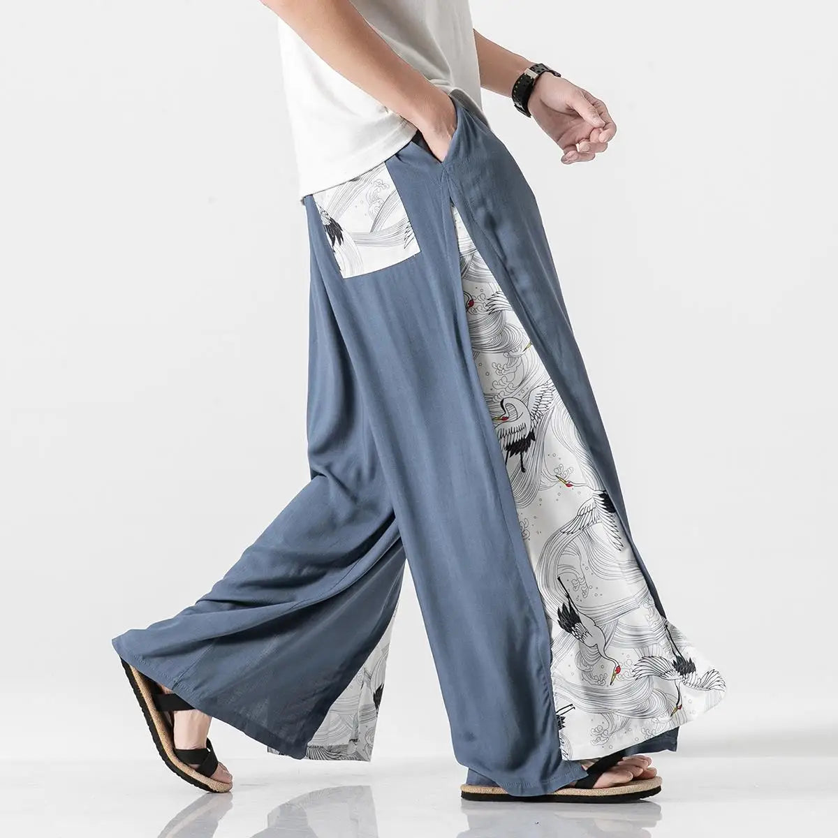 Wide bushido mawaru pants