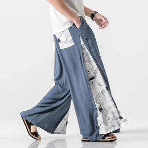 Wide bushido mawaru pants