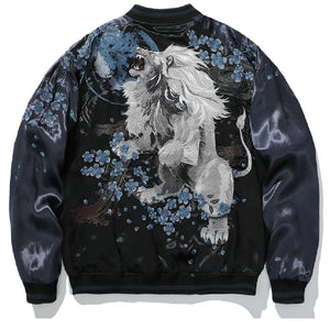 Hyper premium midnight lion sukajan jacket