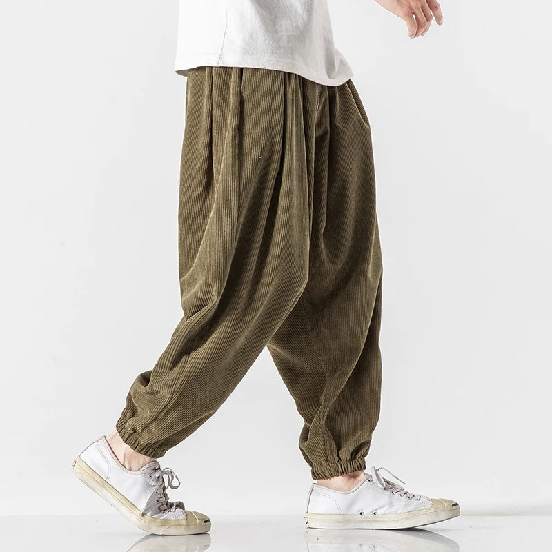 "Sumu" corduroy harem pants