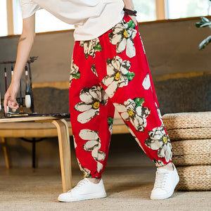 Daisy design harem pants