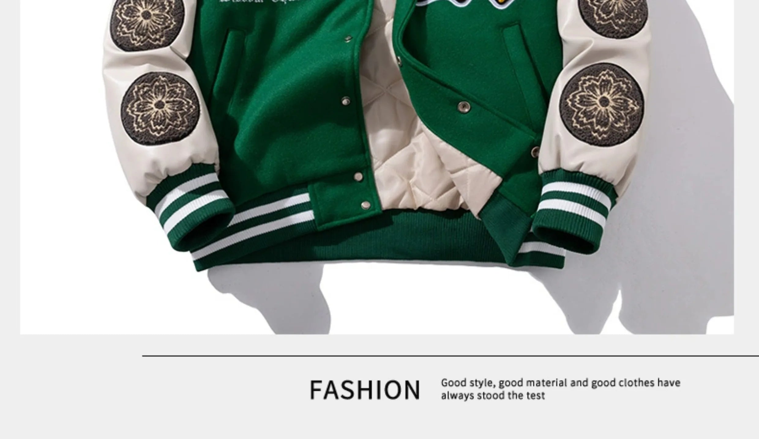 "Confidence" varsity baseball jacket