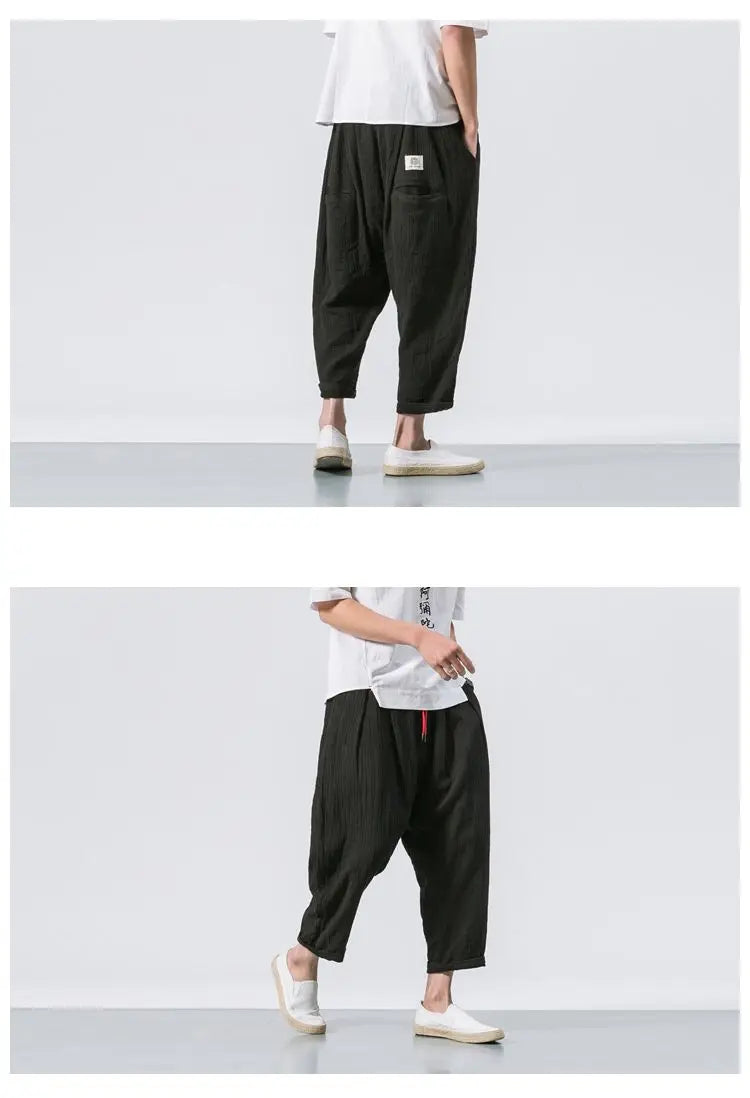 Osuke ankle length harem pants