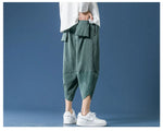 Kaki ankle length harem pants