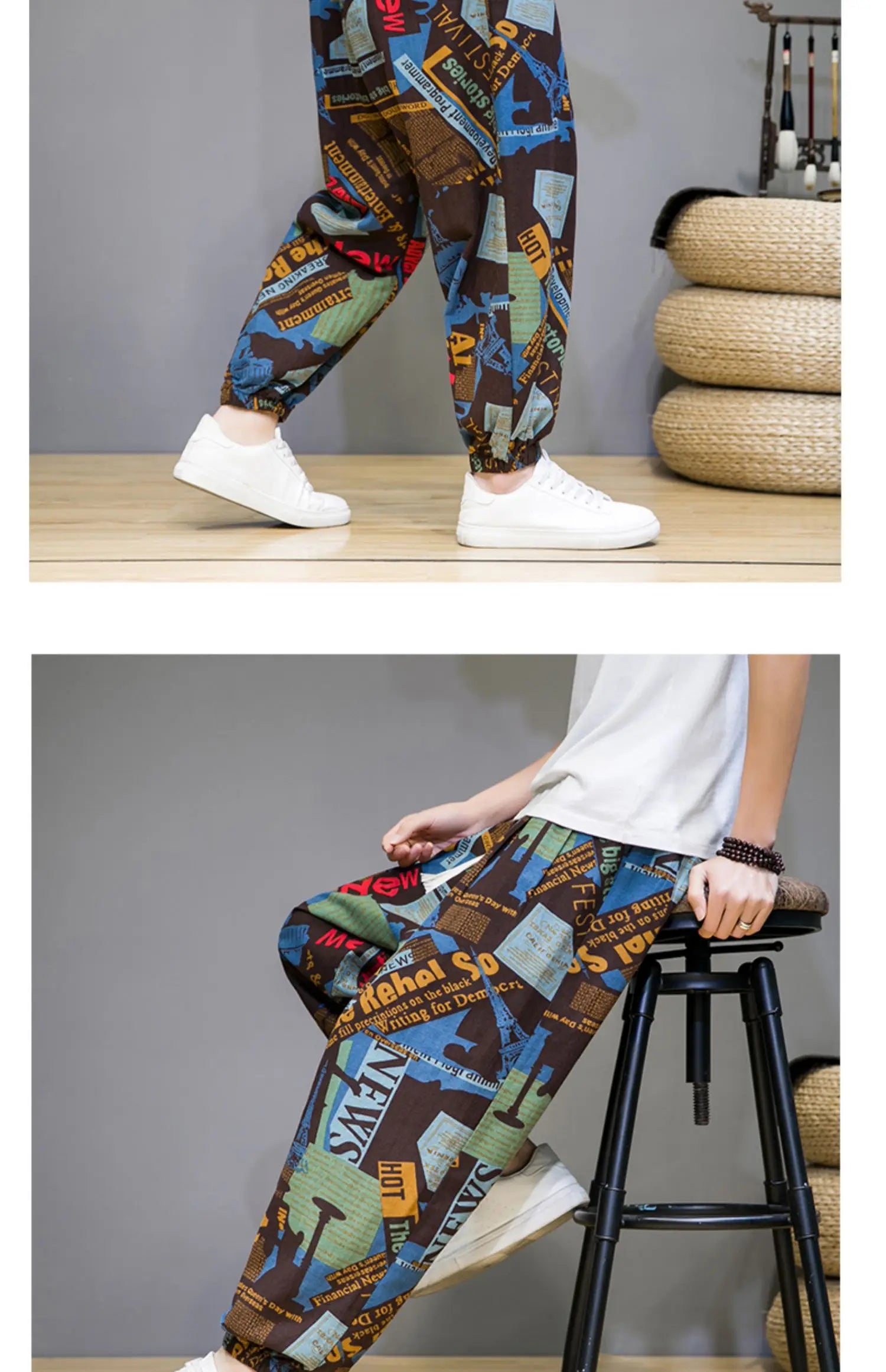 Urban street style baggy harem pants