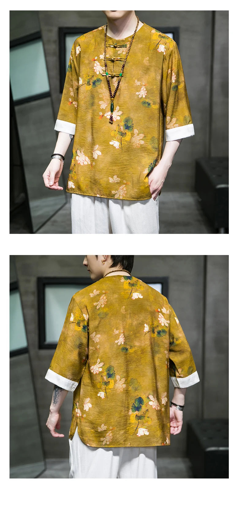 Tai-hua Tang short sleeve shirt