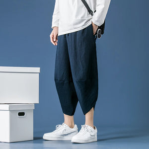 Kaki ankle length harem pants