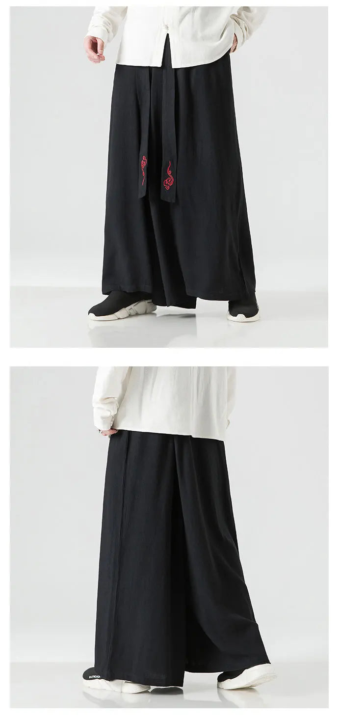 Wide bushido noren pants