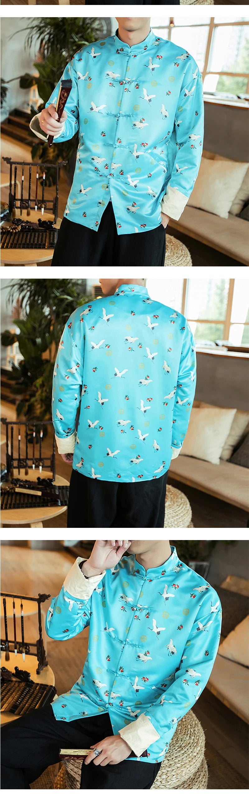 Premium vibrant qiling Tang Dynasty jacket