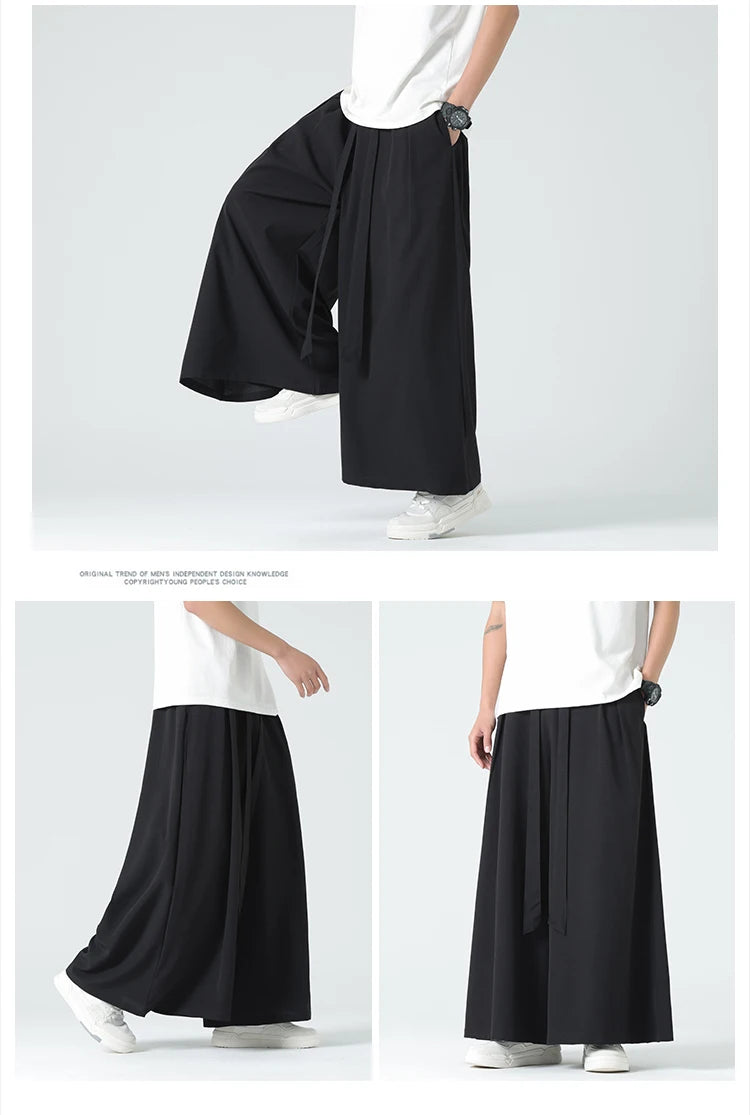 Wide bushido yurei pants