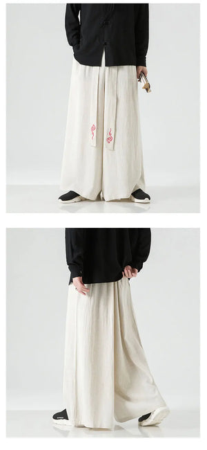 Wide bushido noren pants