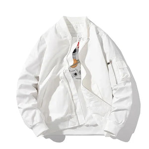 Space man solid bomber jacket