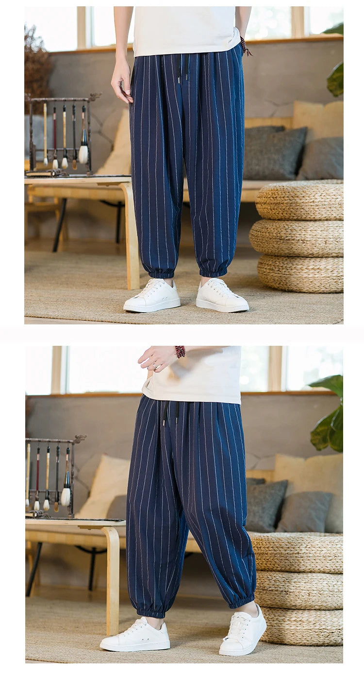 Kasai draw string harem pants