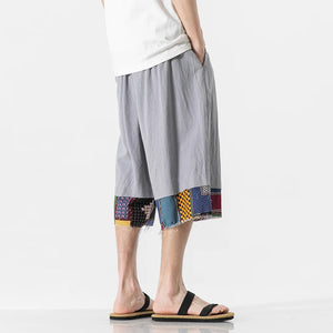 Linen Takibi crop pants