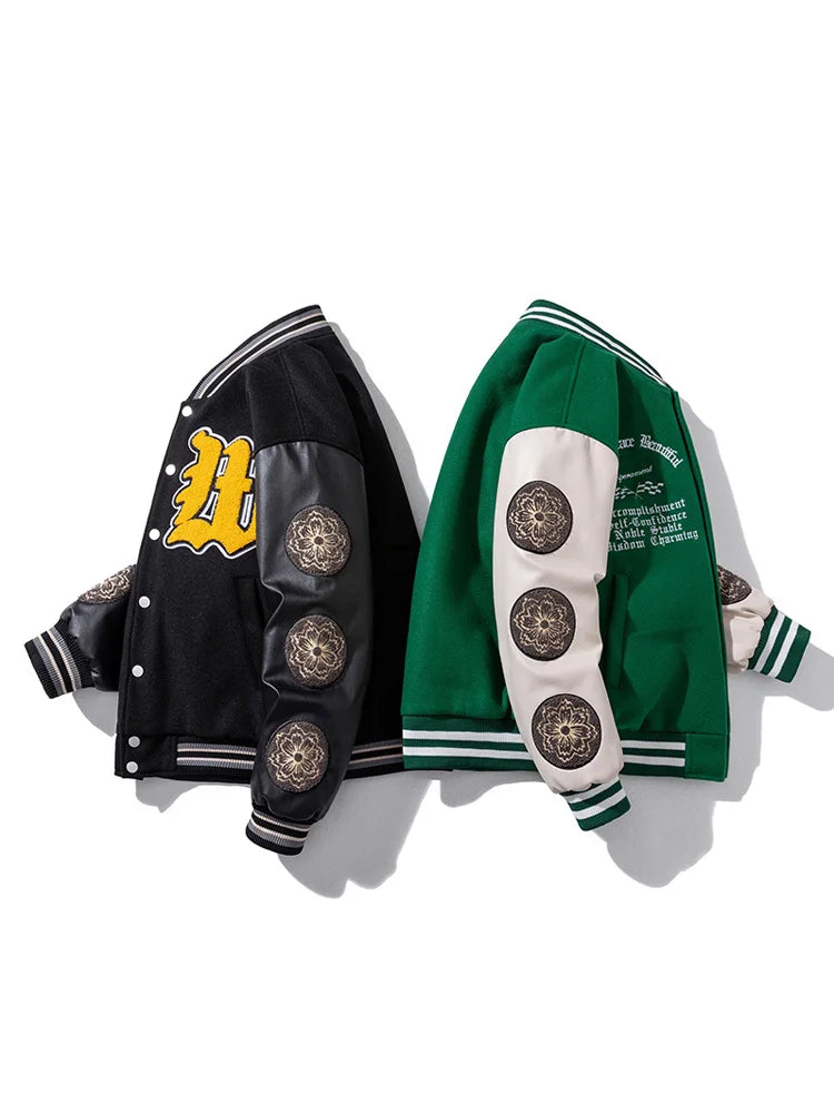 "Confidence" varsity baseball jacket