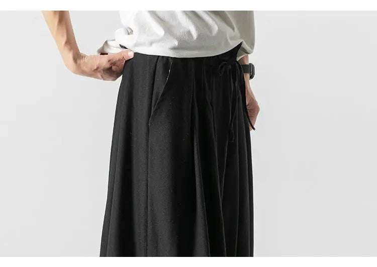 Wide bushido Kogarashi pants