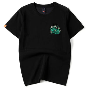 Embroidery green beast T-shirt