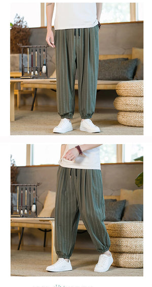 Kasai draw string harem pants