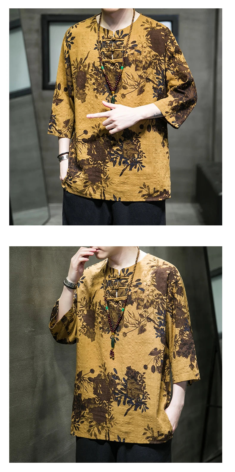 Tai-hua Tang short sleeve shirt