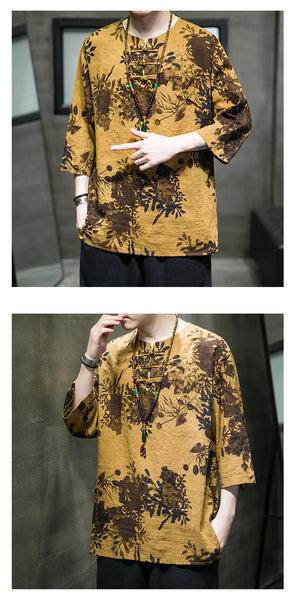 Tai-hua Tang short sleeve shirt