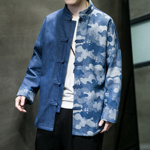 2 color camo Tang Dynasty jacket